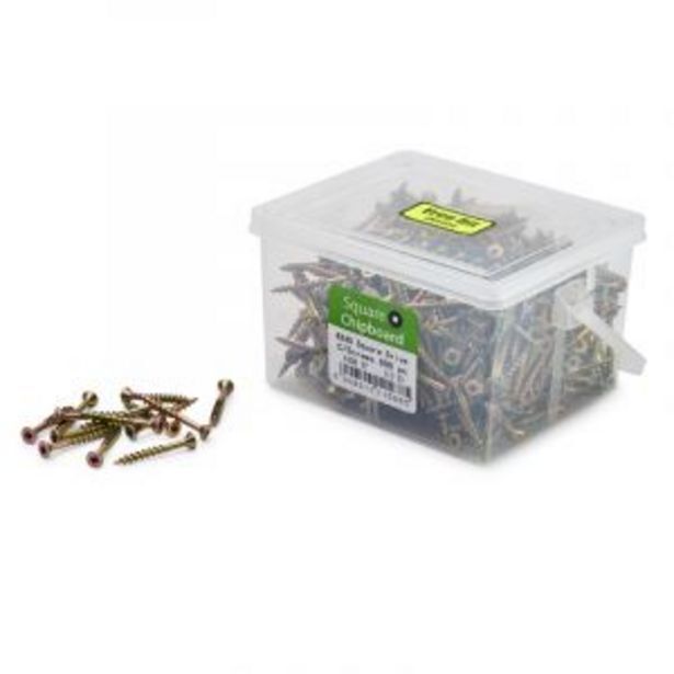 Chipboard screws, square, no.8, 4.2mm x 40mm, 600 pieces offer at Gelmar