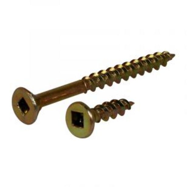 Chipboard screws, square, no.6, 3.5mm x 50mm, 80 pieces offer at Gelmar