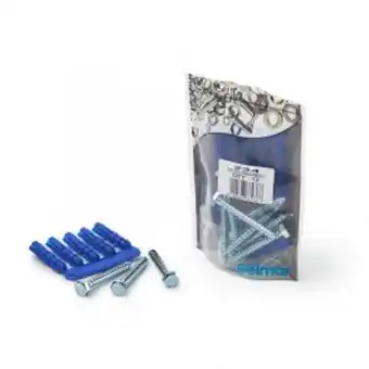 Coach screws with plugs, m6 x 50mm, 12 pieces