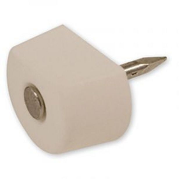 Shelf support, nail, white, 100 pieces offer at Gelmar