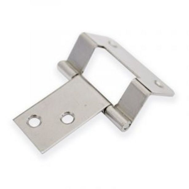 Offset cranked hinge, 40mm x 12mm, nickel plated offer at Gelmar