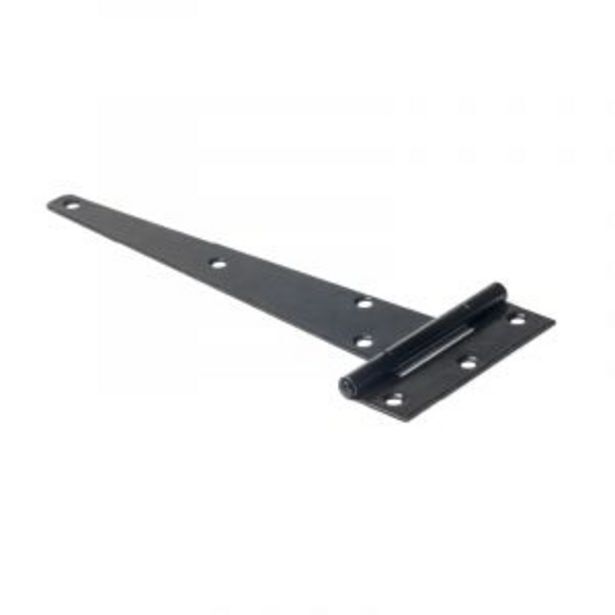 Tee hinge, black zinc, 300mm offer at Gelmar