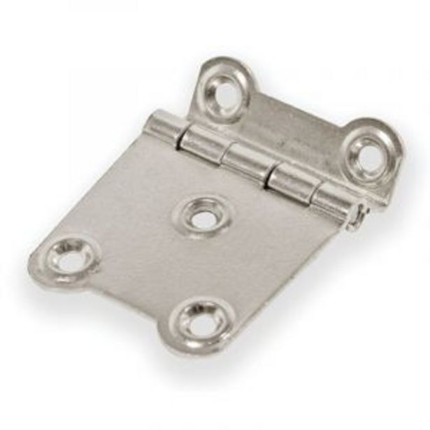 Kitchen hinge 38mm cranked steel offer at Gelmar