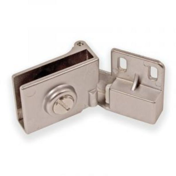 Glass door hinge, chrome plated, 2 pieces offer at Gelmar