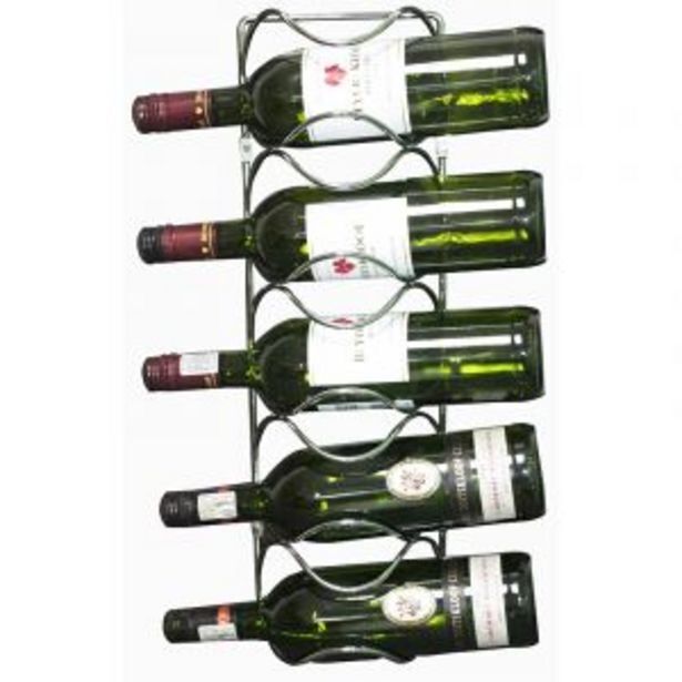 5 bottle wine holder, chrome plated offer at Gelmar