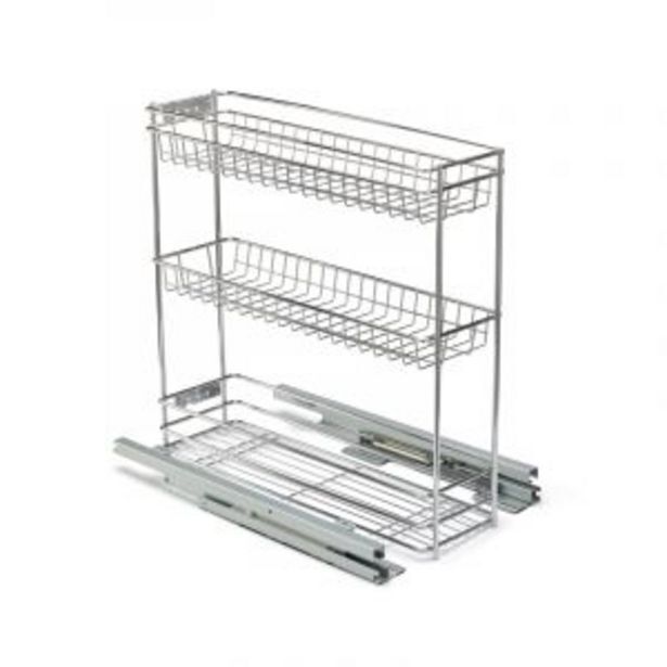 Base mounted pull out, 3 tier, chrome plated, 200 unit offer at Gelmar