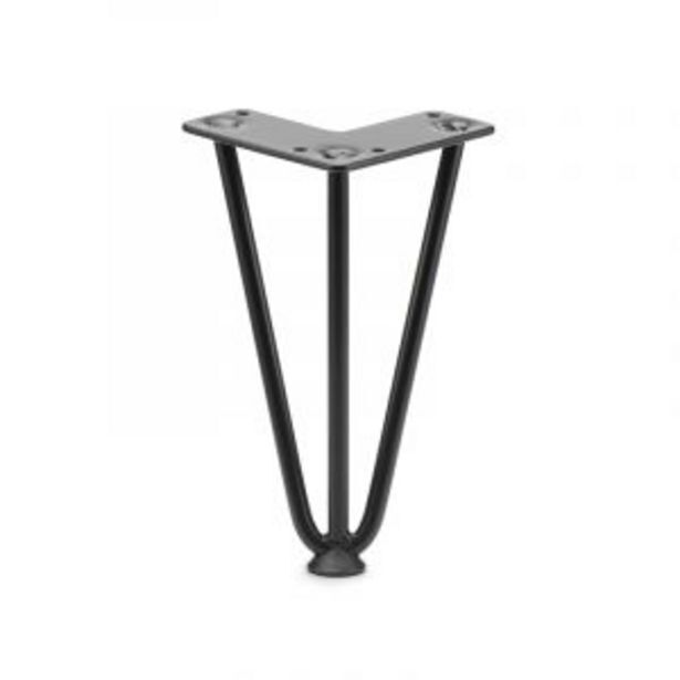 Hairpin leg, h200mm x 10mm, black offer at Gelmar