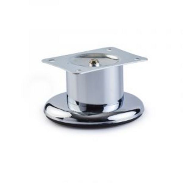 Round leg on base, h50mm x 48mm, chrome plated offer at Gelmar