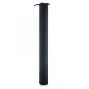 Office leg, h710mm x 76mm, matt black