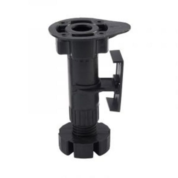 Kitchen leg, adjustable, h114mm 139mm, 4 pieces with clips offer at