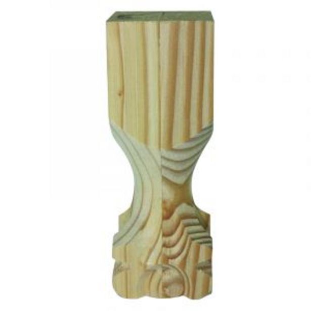 Ball and claw leg, h180mm x 65mm x 65mm, raw pine offer at Gelmar