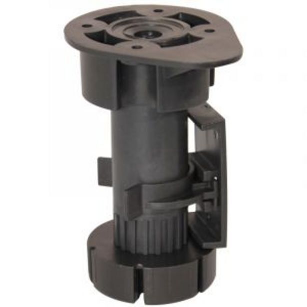 Kitchen leg, adjustable, h98mm 122mm, 4 pieces with clips offer at Gelmar