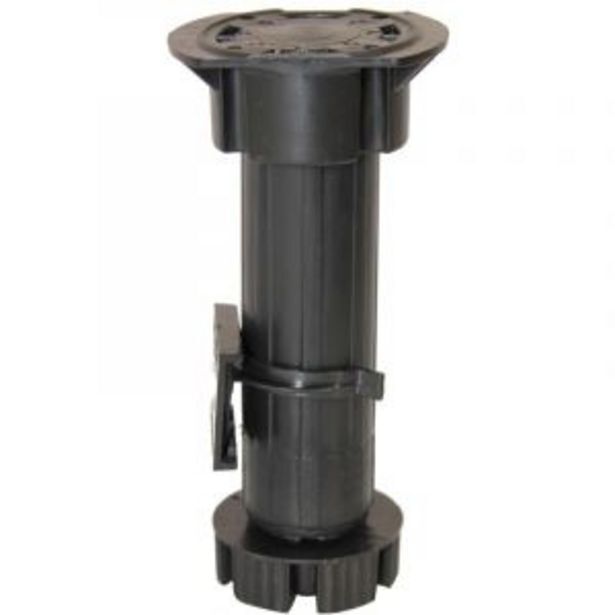 Kitchen leg, adjustable, h130mm 202mm, 4 pieces with clips offer at