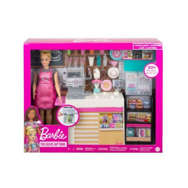 Barbie coffee shop playset offer at Toy Kingdom