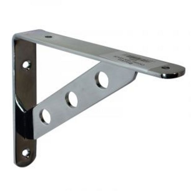 Shelf bracket, chrome, 160mm x 120mm offer at Gelmar