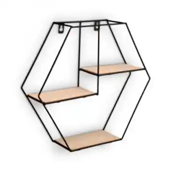 Gelmar Display shelf, hexagon, black offer