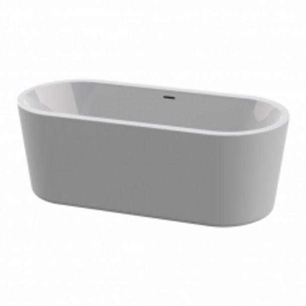 Bathroom Bizarre Cayman one piece free standing bath - white 1685*790*600mm offer