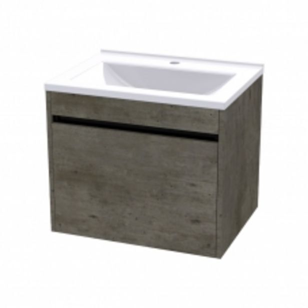 Bathroom Bizarre Hugo 600 wall hung unit - natural concrete + hugo 600 basin offer