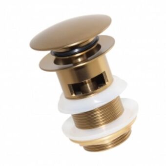 Basin pop up waste slotted - brushed brass (sa01080a)