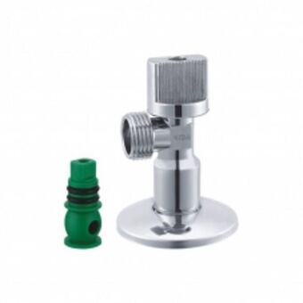 Bathroom Bizarre Angle valve 1/2 x 1/2 standard brass - chrome offer