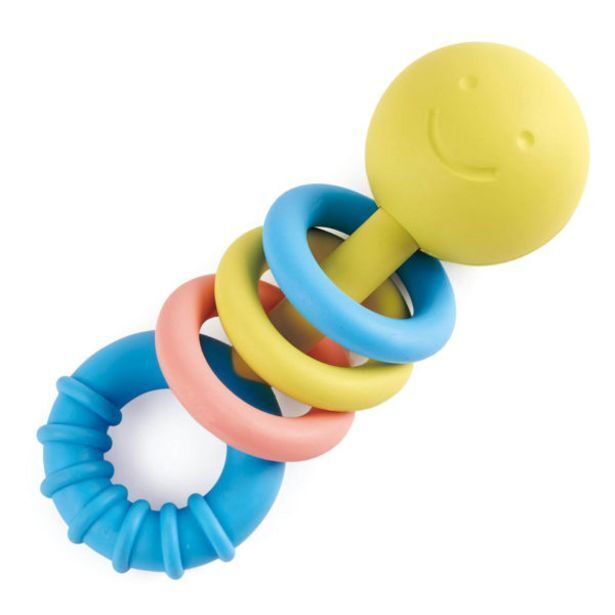 Toy Kingdom Hape rattling rings teether offer