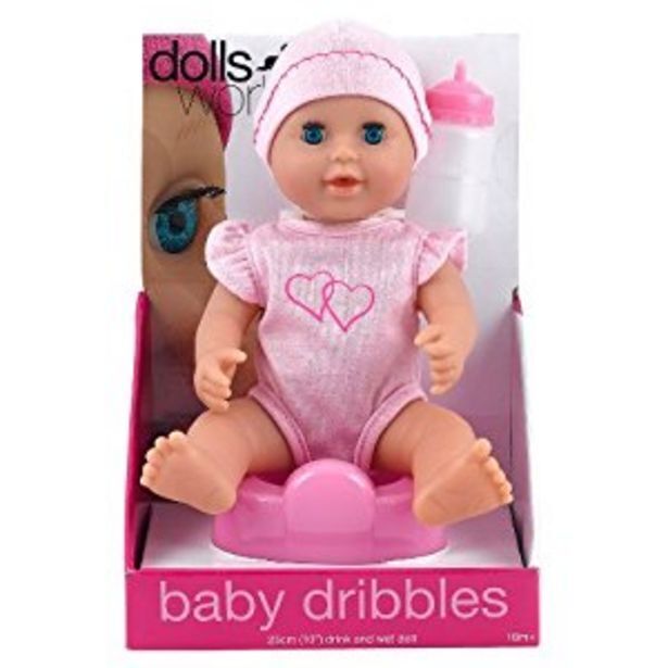 Dolls world baby dribbles offer at Toy Kingdom