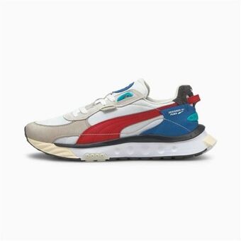 Puma wild rider layers white/ urban red