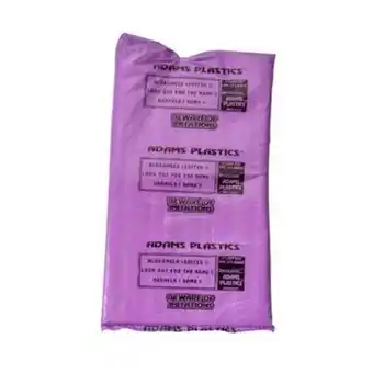 18x30 punched clear bags