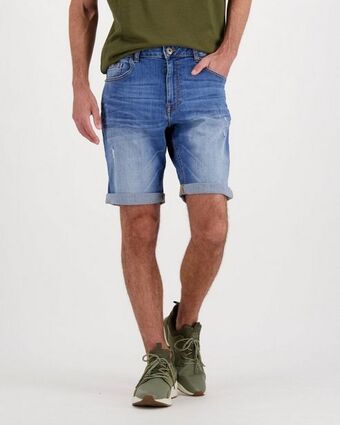 Old khaki men's devon denim shorts