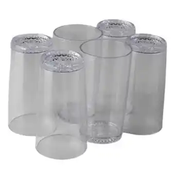 Willy plastic glasses 300ml 6pc