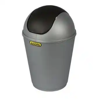 Mini flip flap bin silver