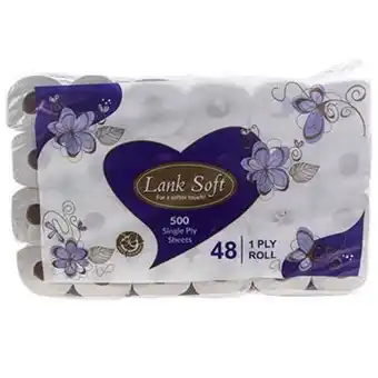 Lank soft toilet paper unwrapped rc