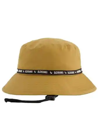 Old khaki boonie fisherman's bucket hat