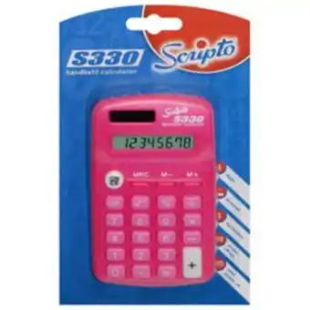 S330 calculator 8 digit pink