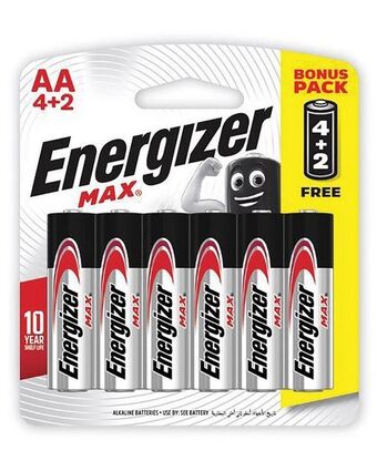 Cape Union Mart Energizer 4+2 aa max batteries offer