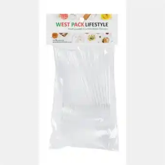 Disposable spoons clear prepack 20pc