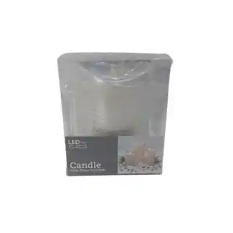 Led candle wax silver 100x125mm