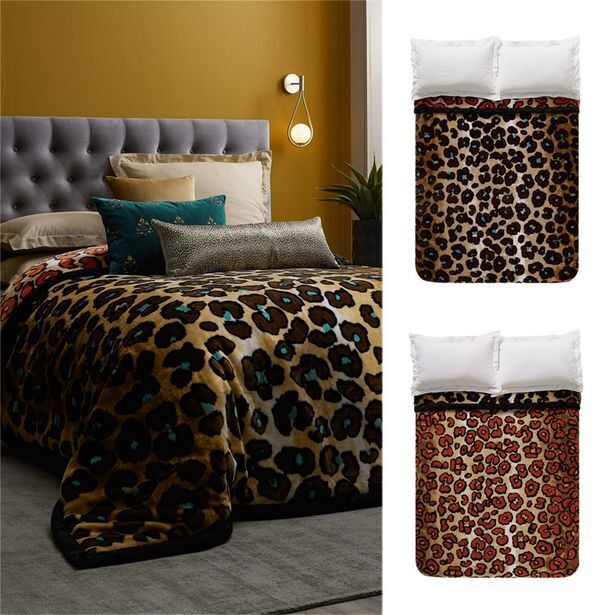 Arabella 3 ply 4kg animal mink blanket offer at HomeChoice
