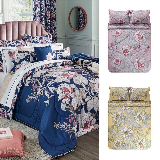 Hannah 37pc lined duvet set offer at HomeChoice