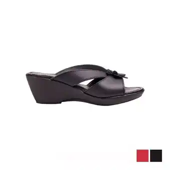 Froggie petal detail wedge slip on