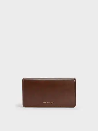 Charles & Keith Long wallet - cognac offer
