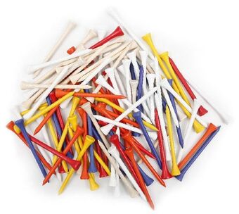 The Pro Shop Golf gear 3 1/4 multi 100 pieces tees offer