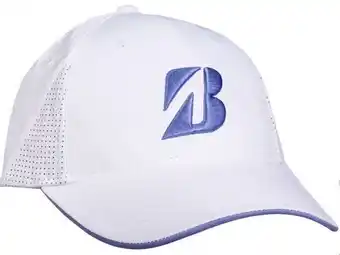 Bridgestone snedeker men's white/purple cap