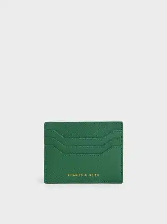 Zip multi-slot card holder
- green