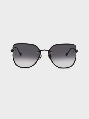Charles & Keith Tinted butterfly sunglasses - black offer