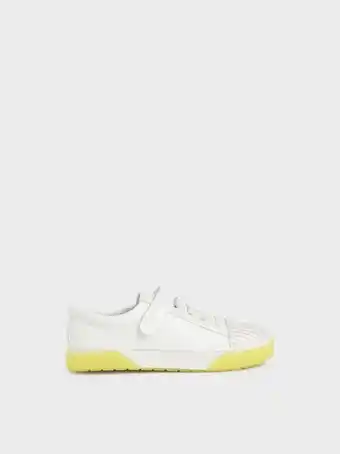 Charles & Keith Girls' platform sneakers - white offer