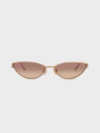 Charles & Keith Tinted cat-eye sunglasses - rose gold offer