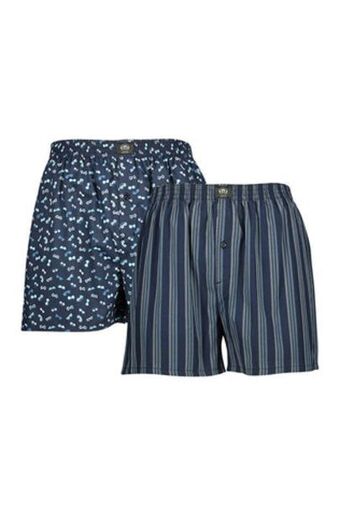 Dunns Vela woven boxers - 2 pack offer