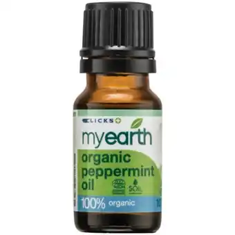 Clicks Organic peppermint oil 10ml offer