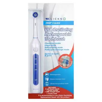 Usb rechargeable toothbrush with two heads